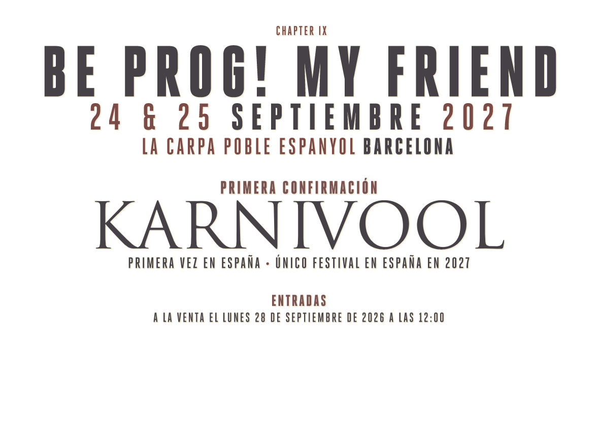 Entradas Be Prog! My Friend 2027